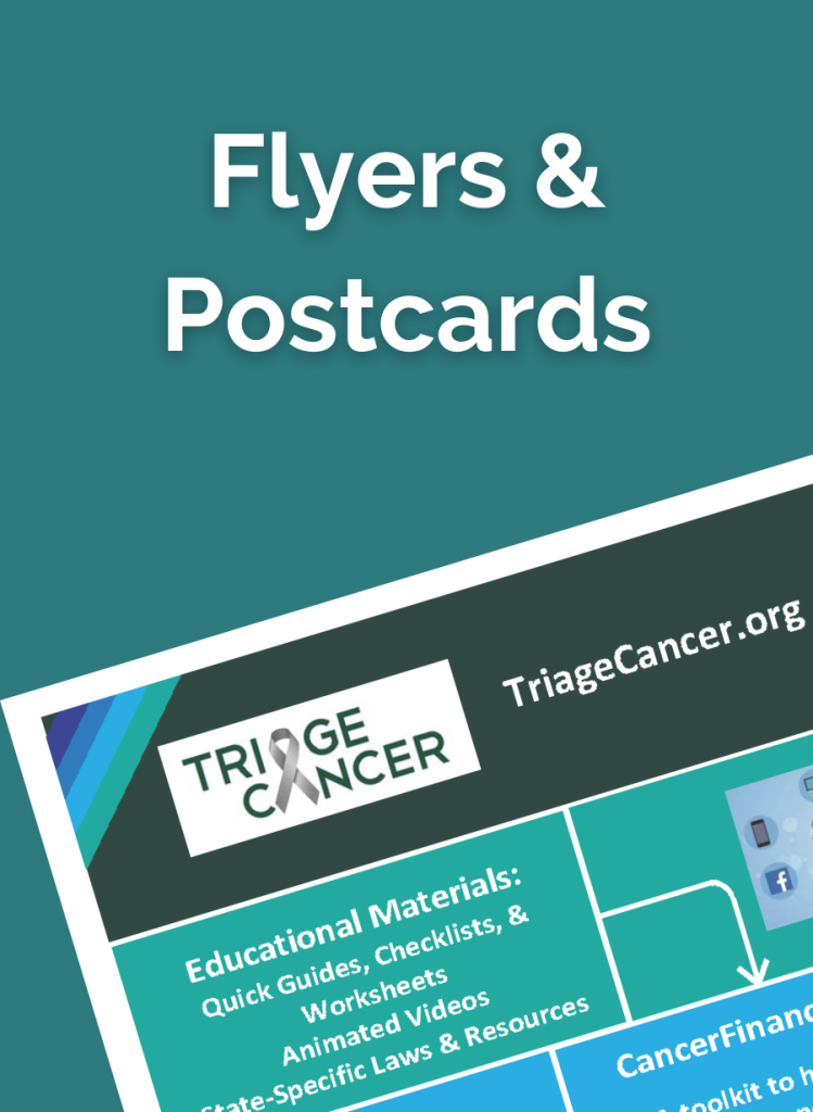 Triage Cancer Flyers and Postcards