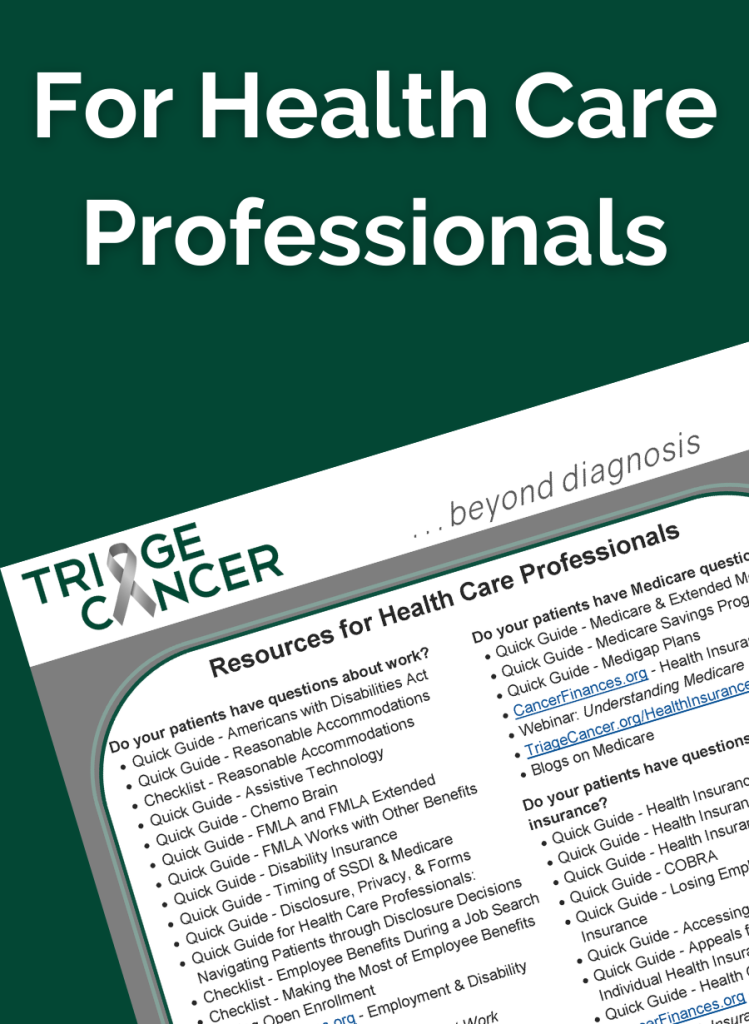 Quick Guides and Checklists just for Health Care Professionals