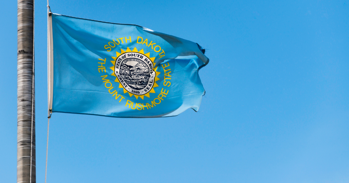 State flag of South Dakota: South Dakota, the Mt. Rushmore State