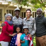 Military and veterans with family doing taxes using tax assistance: VITA, TCE