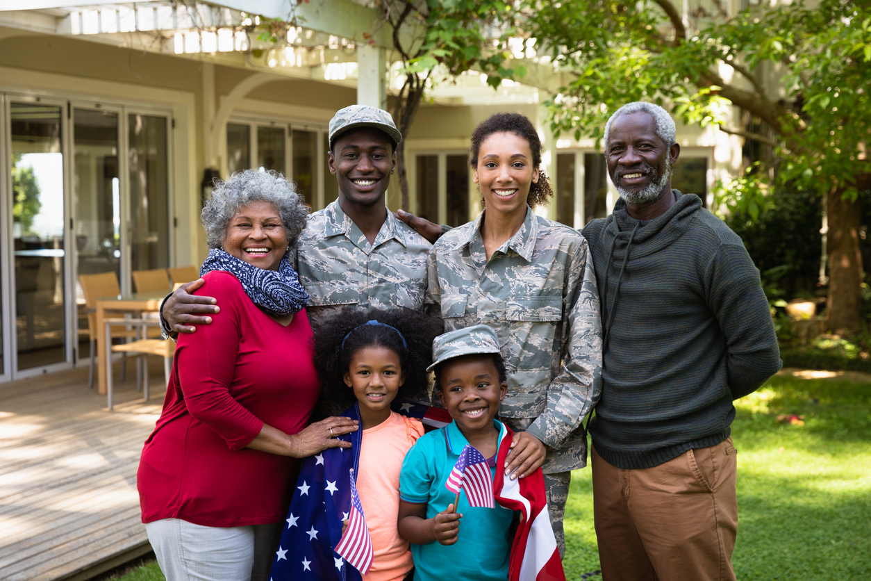 Military and veterans with family doing taxes using tax assistance: VITA, TCE